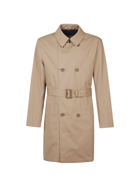  Herno Double-breasted Belted Coat - Neutrals 