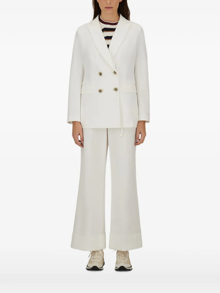  Herno Double-breasted Blazer - White 