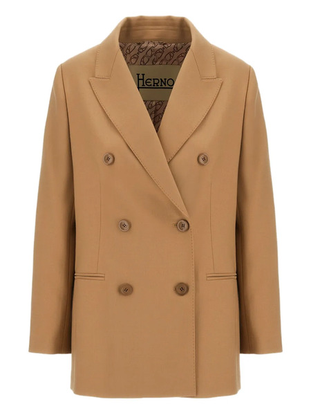  Herno Double-breasted Wool Blazer - Neutrals 