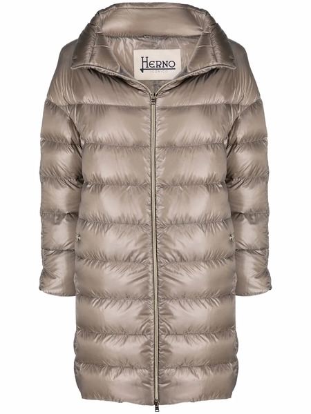  Herno Down-feather Mid-length Coat - Neutrals 