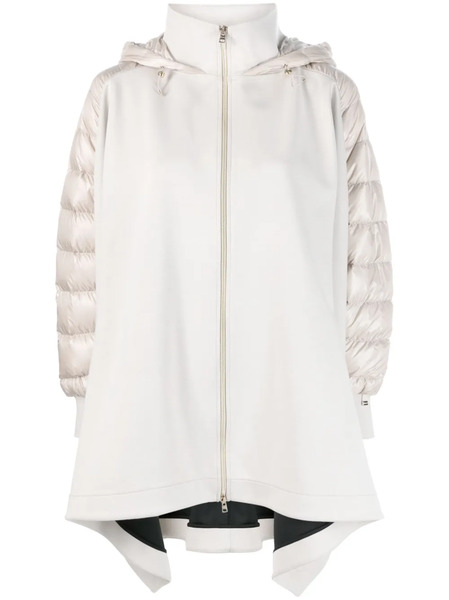  Herno Draped Hooded Coat - Neutrals 