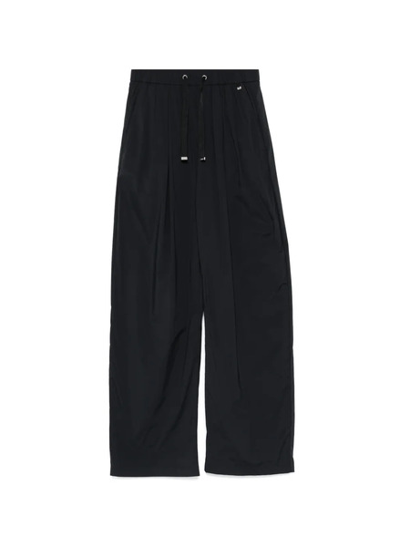  Herno Drawstring Pleated Palazzo Pants - Black 