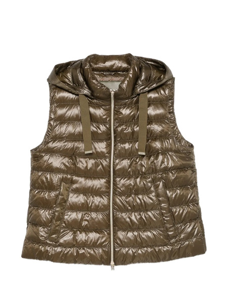  Herno Drawstrings-collar Waistcoat - Green 