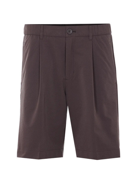  Herno Elasticated Lateral Pockets Shorts - Brown 