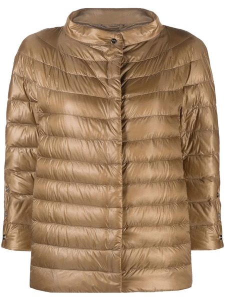  Herno Elsa Quilted Puffer Jacket - Brown 