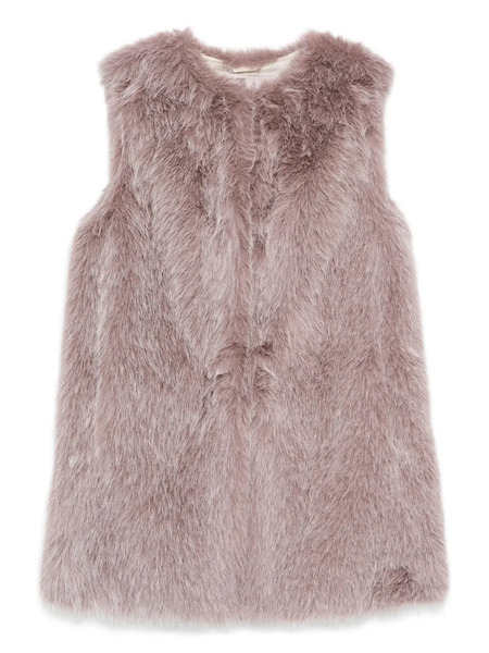  Herno Faux-fur Sleeveless Vest - Grey 