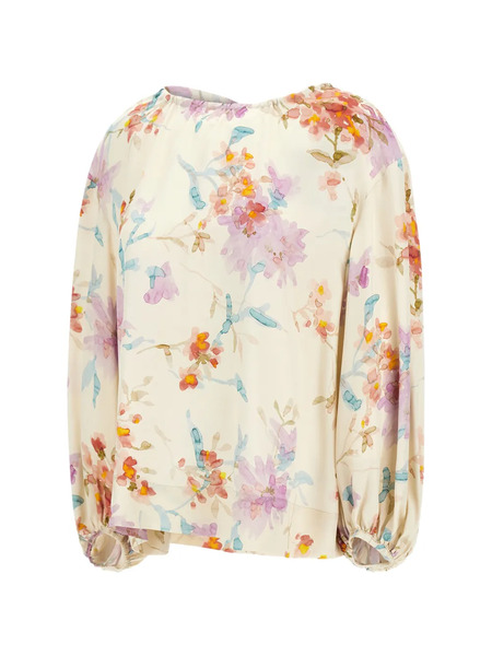  Herno Floral-print Blouse - Neutrals 
