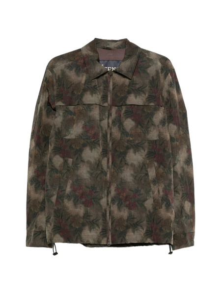 Herno Floral Print Jacket - Green 