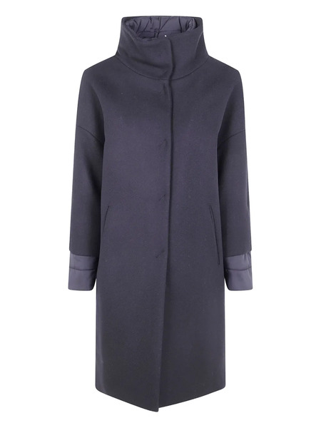  Herno Funnel-neck Long Jacket - Blue 