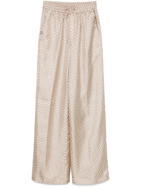  Herno Hanging Hook-print Trousers - Neutrals 