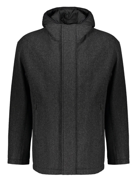  Herno High-collar Removable-panel Jacket - Grey 