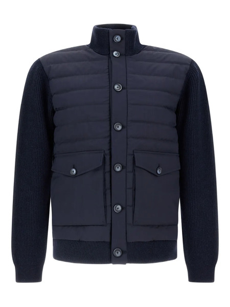  Herno High-neck Quilted Jacket - Blue 