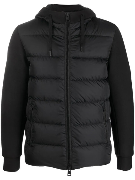  Herno Hooded Hybrid Down-padded Jacket - Black 