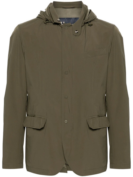  Herno Hooded Lightweight Shell Jacket - Green 