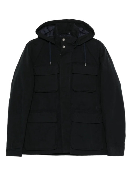  Herno Hooded Pocket Jacket - Blue 
