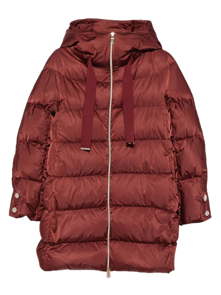  Herno Hooded Quilted Coat - Red 