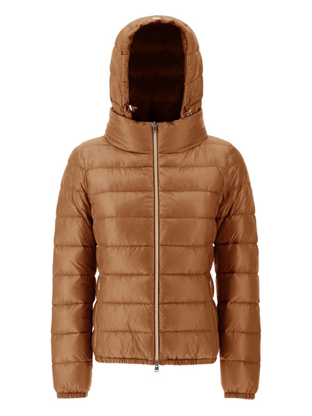  Herno Hooded Quilted Jacket - Brown 