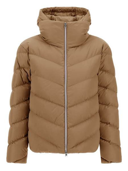  Herno Hooded Quilted Jacket - Brown 
