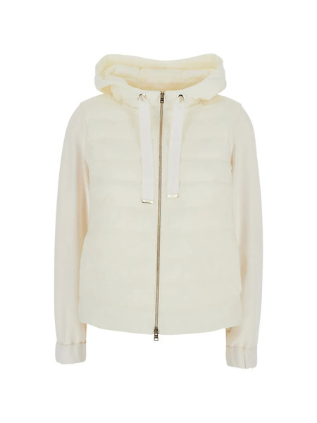  Herno Hooded Zip Puffer Jacket - White 
