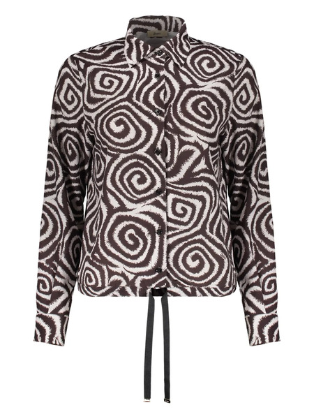  Herno Jacquard Button Shirt - Brown 