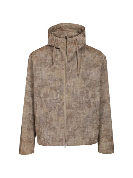  Herno Jacquard Hooded Jacket - Neutrals 