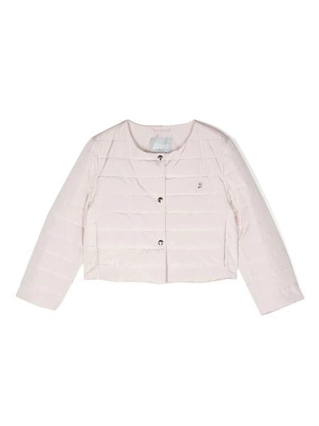  Herno Kids Front Press-stud Fastening Jacket - Pink 