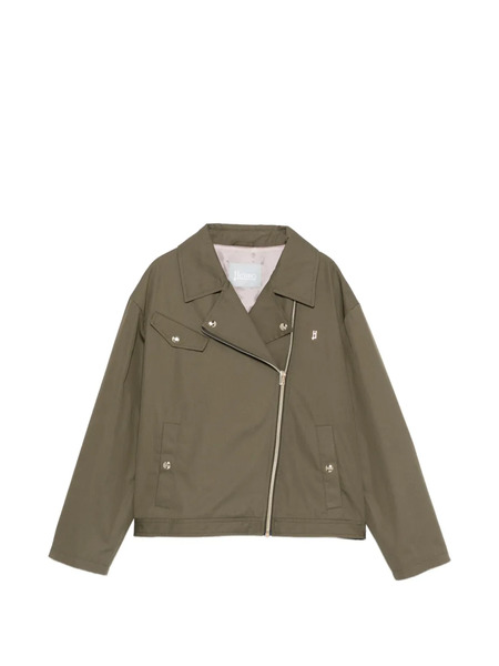  Herno Kids Zip Bomber Jacket - Green 