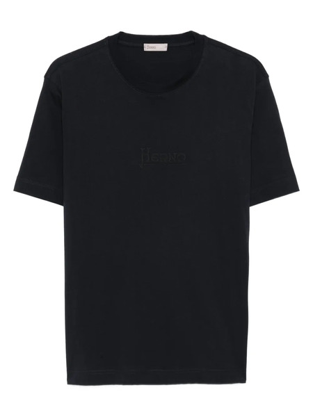  Herno Logo-embroidered T-shirt - Blue 