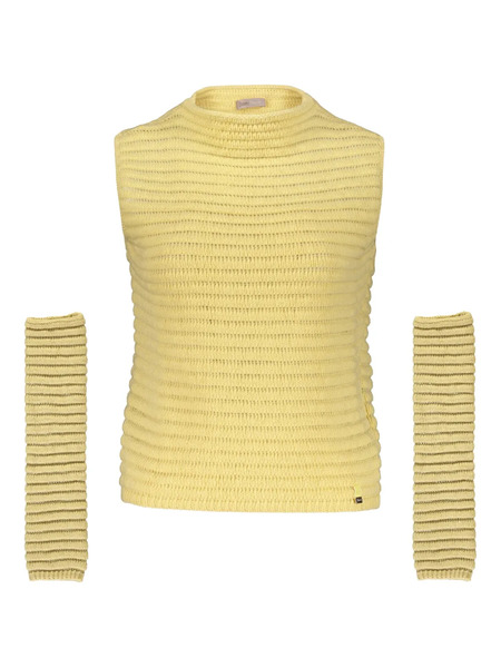 Herno Logo-patch Vest - Yellow 