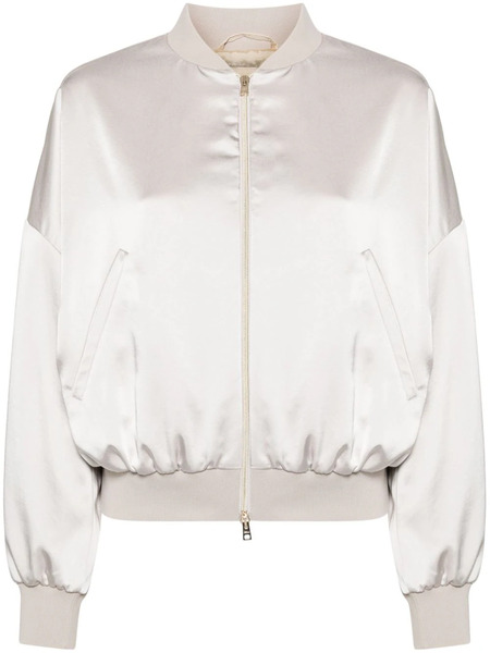  Herno Logo-plaque Bomber Jacket - Neutrals 