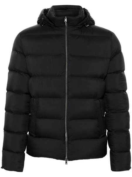  Herno Logo Plaque Jacket - Black 