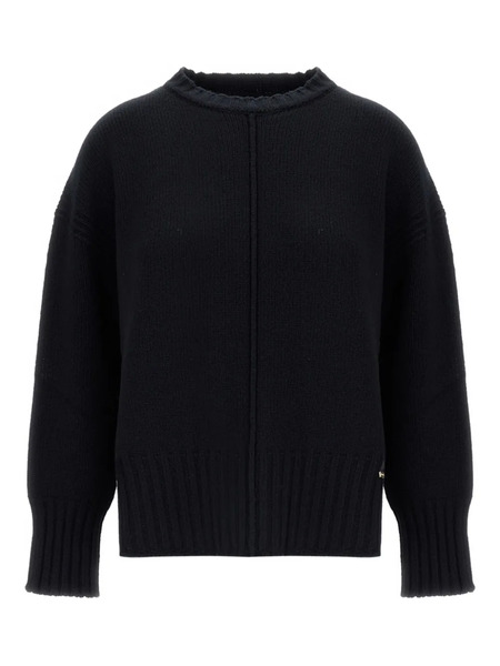  Herno Long-sleeve Wool Sweater - Black 