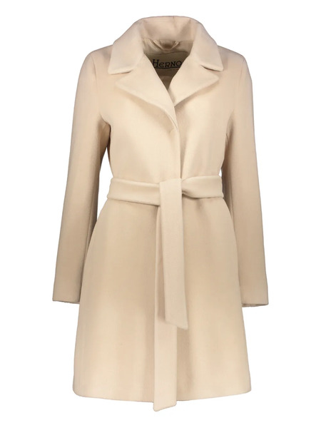  Herno Long-sleeves Belted Coat - Neutrals 