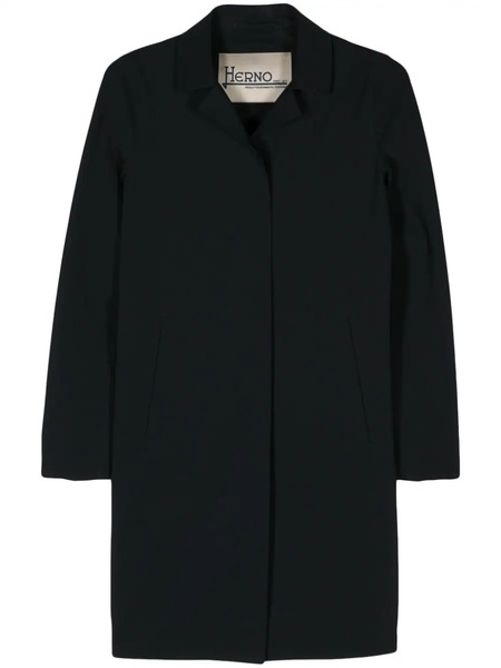  Herno Notched-collar Single-breasted Coat - Black 