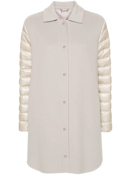  Herno Panelled Puffer Coat - Neutrals 