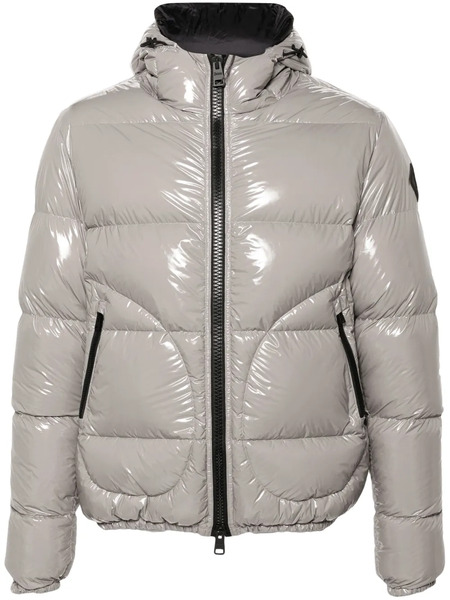  Herno Patent Hooded Puffer Jacket - Grey 