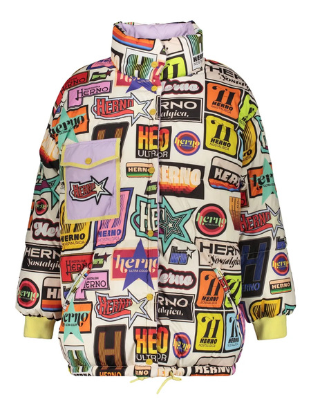  Herno Printed Reversible Puffer Jacket - White 