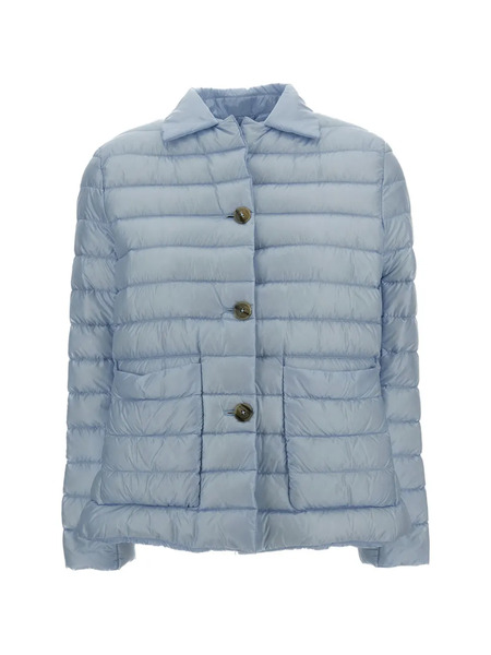  Herno Quilted Buttoned Jacket - Blue 