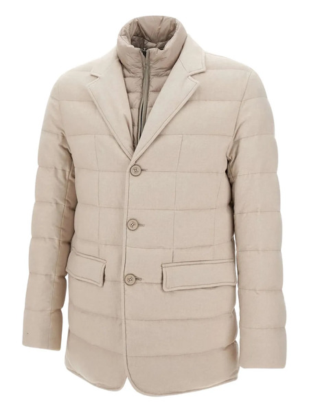  Herno Quilted Buttoned Jacket - Neutrals 