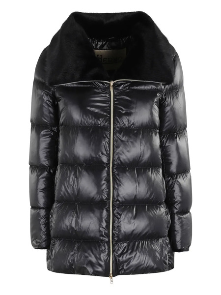  Herno Quilted Coat - Black 