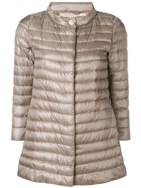  Herno Quilted Coat - Grey 