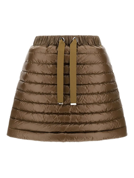  Herno Quilted Drawstring Mini Skirt - Green 
