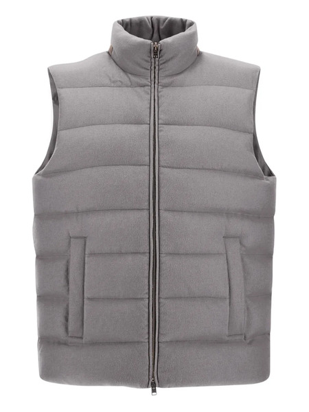  Herno Quilted High-neck Gilet - Grey 