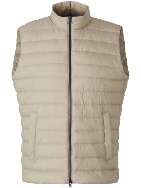  Herno Quilted High-neck Vest - Neutrals 