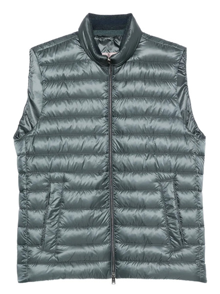  Herno Quilted Sleeveless Vest - Blue 