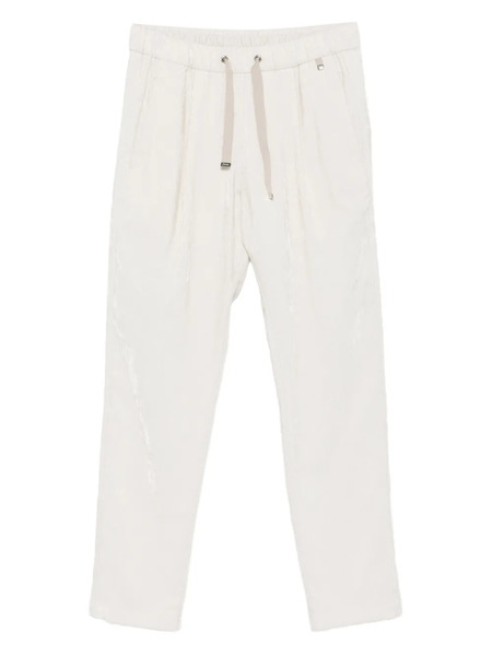  Herno Resort Pleated Drawstring Trousers - Neutrals 