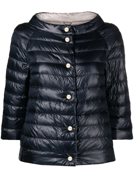  Herno Reversible Quilted Jacket - Blue 