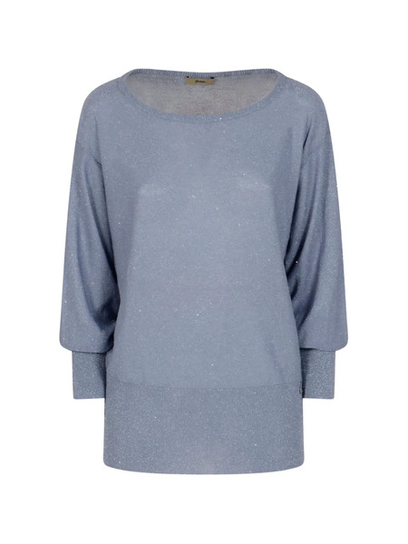  Herno Ribbed Knitted Top - Blue 