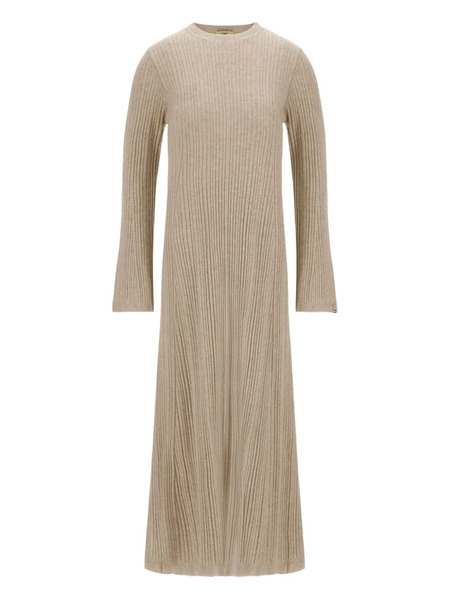  Herno Ribbed Midi Dress - Neutrals 