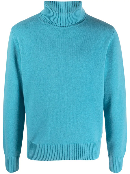  Herno Roll-neck Wool Jumper - Blue 